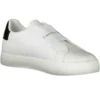 Calvin Klein Women's White Leather Women Sneaker