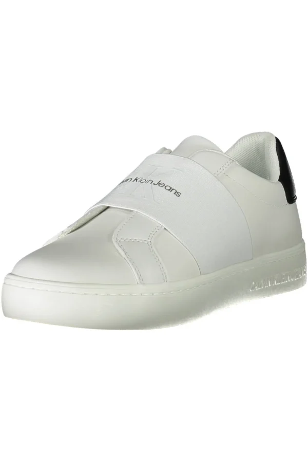 Calvin Klein Women's White Leather Women Sneaker