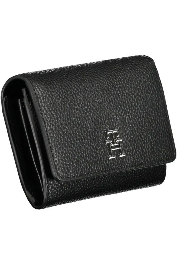 Tommy Hilfiger Black Polyurethane Women Wallet