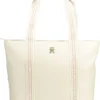 Tommy Hilfiger Beige Polyester Women Handbag