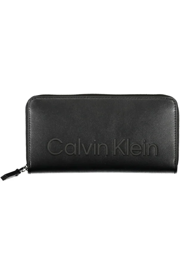 Calvin Klein Black Polyurethane Women Wallet