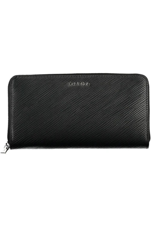 Calvin Klein Black Polyurethane Women Wallet