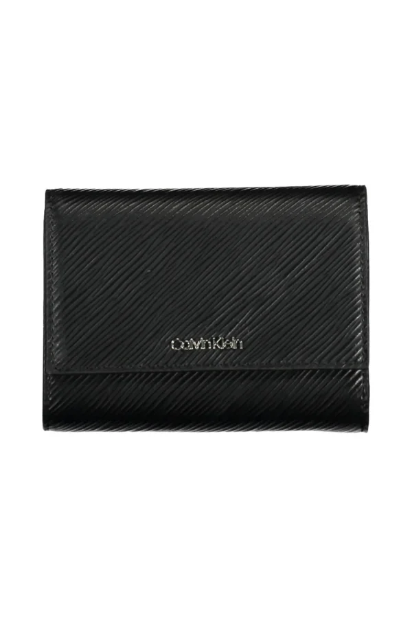 Calvin Klein Black Polyurethane Women Wallet