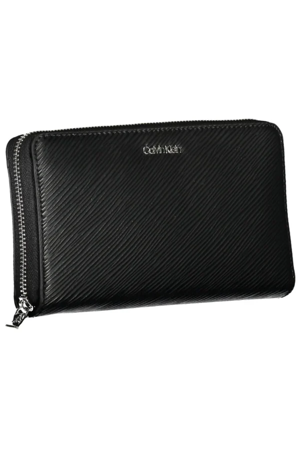 Calvin Klein Black Polyurethane Women Wallet