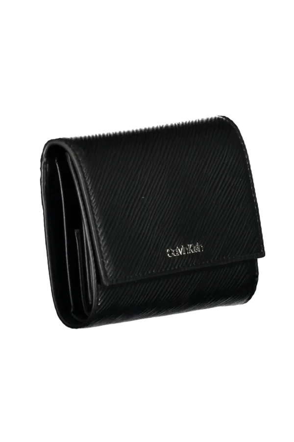 Calvin Klein Black Polyurethane Women Wallet