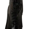 Dolce & Gabbana Women's Elegant Mid-Calf Combat Boots with Crystals