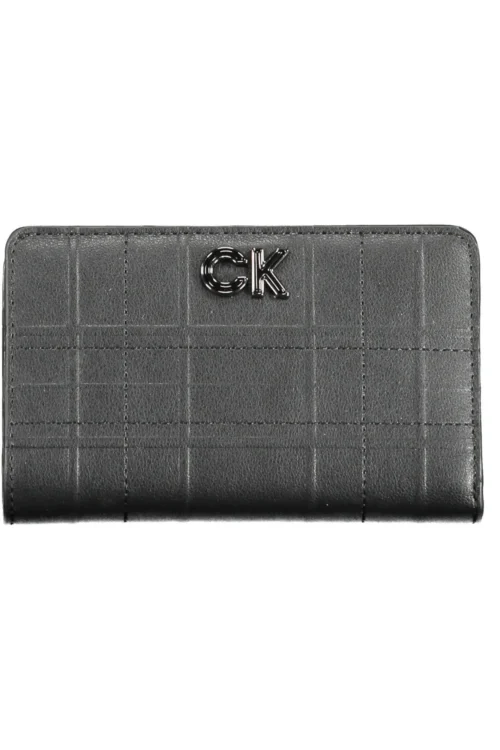 Calvin Klein Black Polyurethane Women Wallet