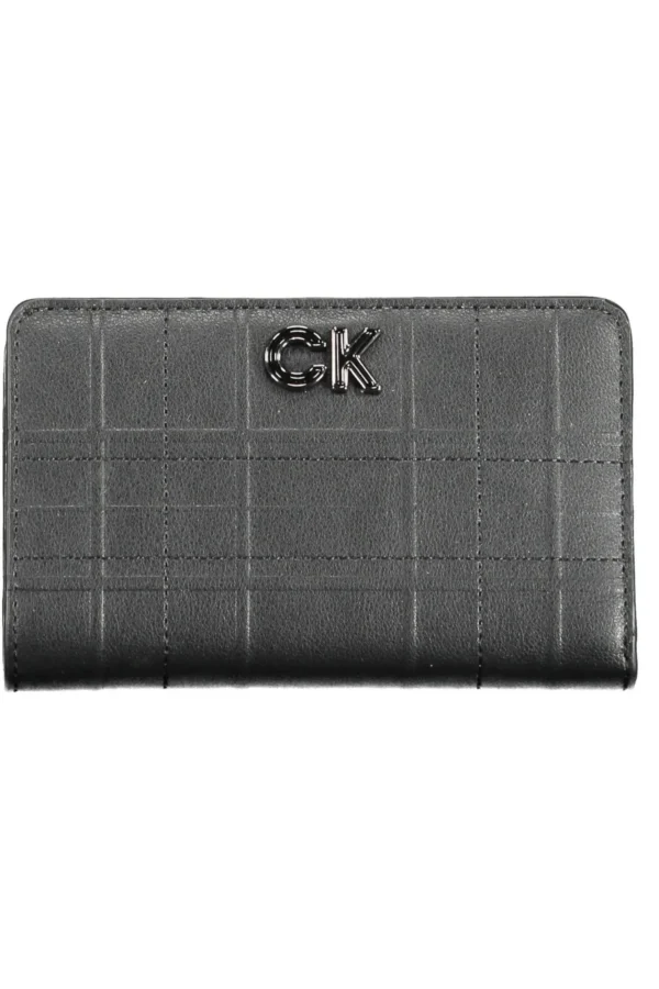 Calvin Klein Black Polyurethane Women Wallet