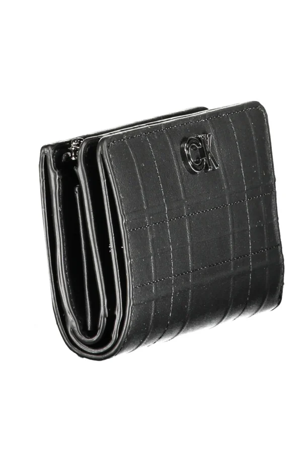 Calvin Klein Black Polyurethane Women Wallet