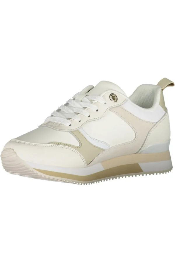 Tommy Hilfiger Women's White Polyester Women Sneaker