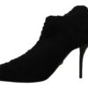 Dolce & Gabbana Women's Elegant Black Mid-Calf Viscose Boots