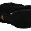 Dolce & Gabbana Women's Elegant Black Mid-Calf Viscose Boots