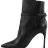 Off-White Women's Black Calfskin Women's Ankle Boot