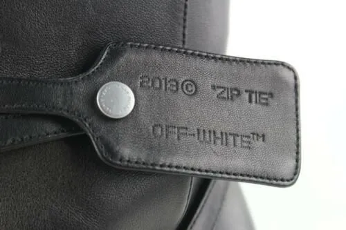 Off-White Women's Black Calfskin Women's Ankle Boot