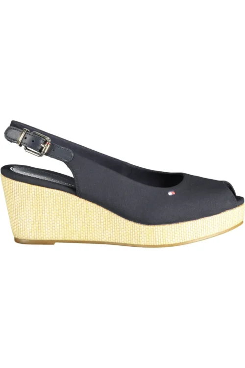 Tommy Hilfiger Women's Blue Cotton Women Sandal