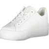 Tommy Hilfiger Women's White Leather Women Sneaker