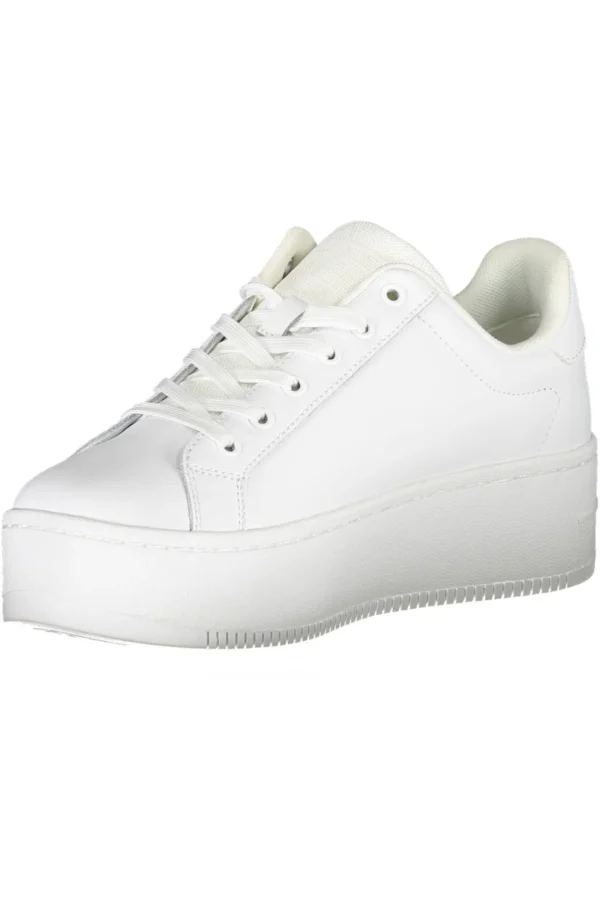 Tommy Hilfiger Women's White Leather Women Sneaker