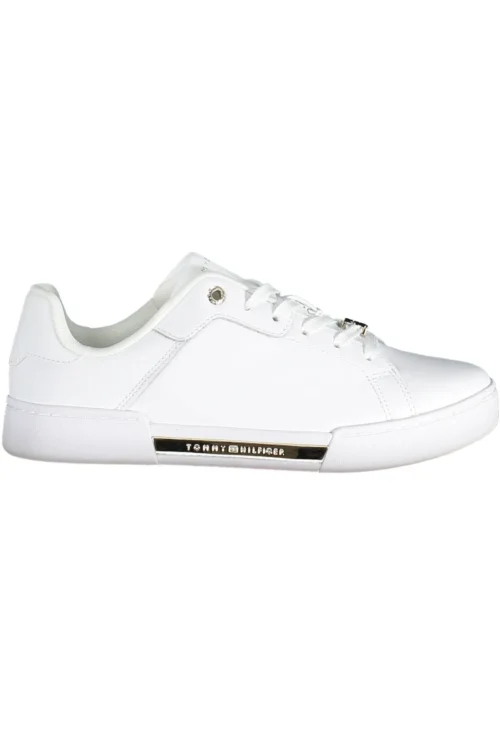 Tommy Hilfiger Women's White Polyester Women Sneaker