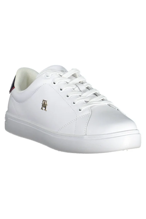 Tommy Hilfiger Women's White Polyester Women Sneaker