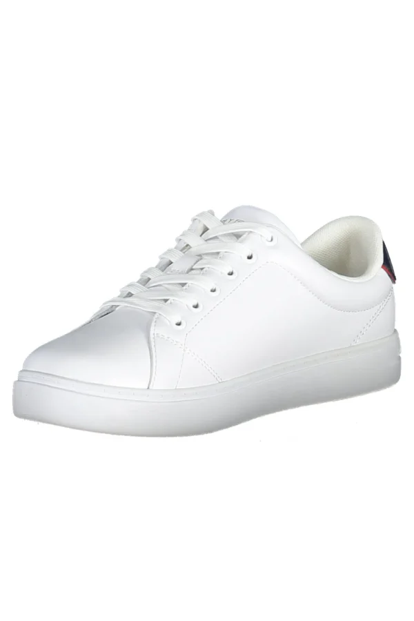 Tommy Hilfiger Women's White Polyester Women Sneaker