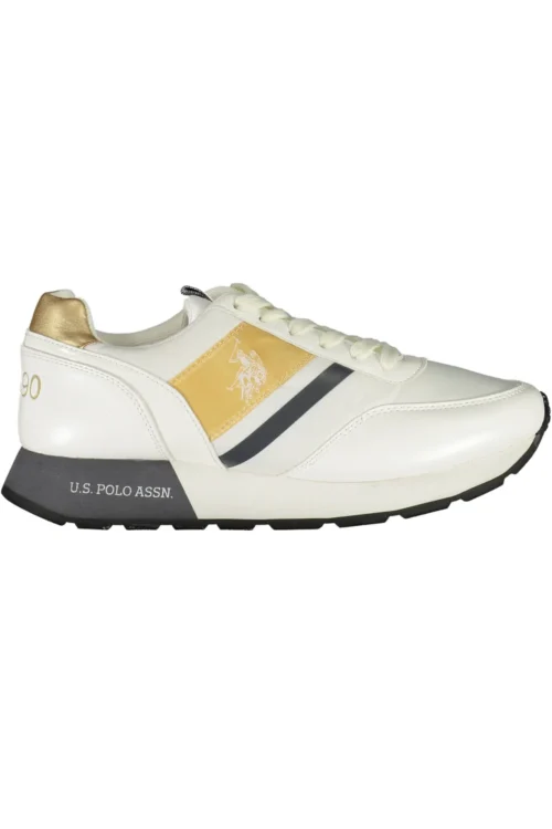U.S. POLO ASSN. Women's White Polyester Women Sneaker