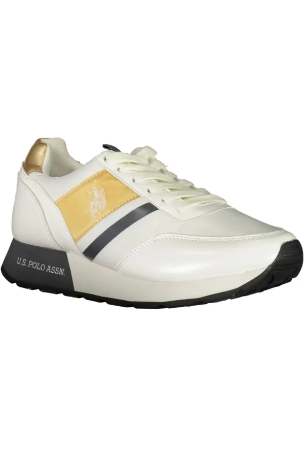 U.S. POLO ASSN. Women's White Polyester Women Sneaker