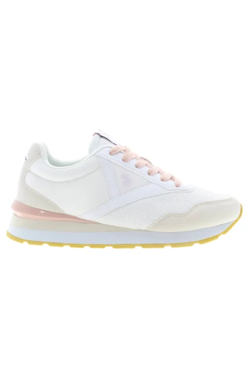 U.S. POLO ASSN. Women's White Polyester Women Sneaker