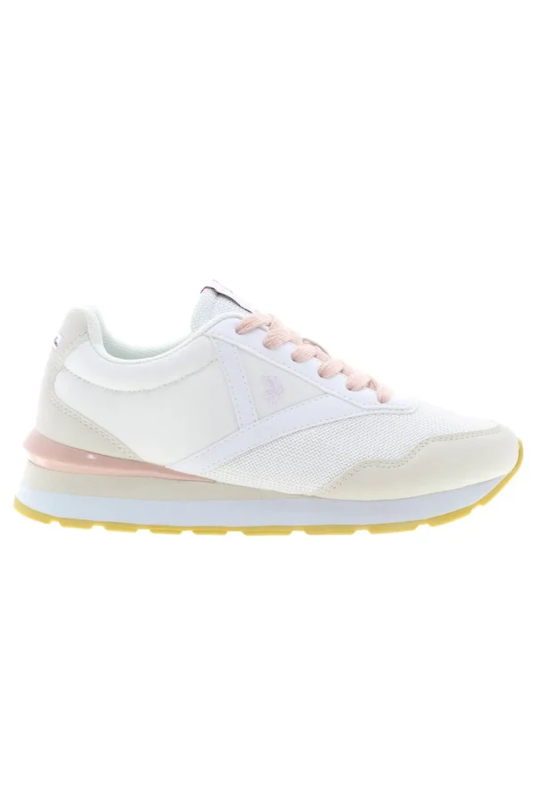 U.S. POLO ASSN. Women's White Polyester Women Sneaker