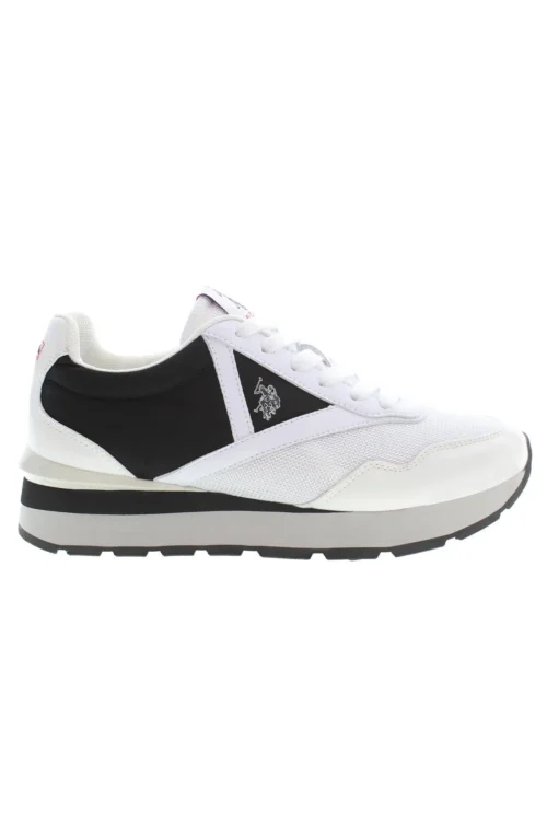 U.S. POLO ASSN. Women's White Polyester Women Sneaker