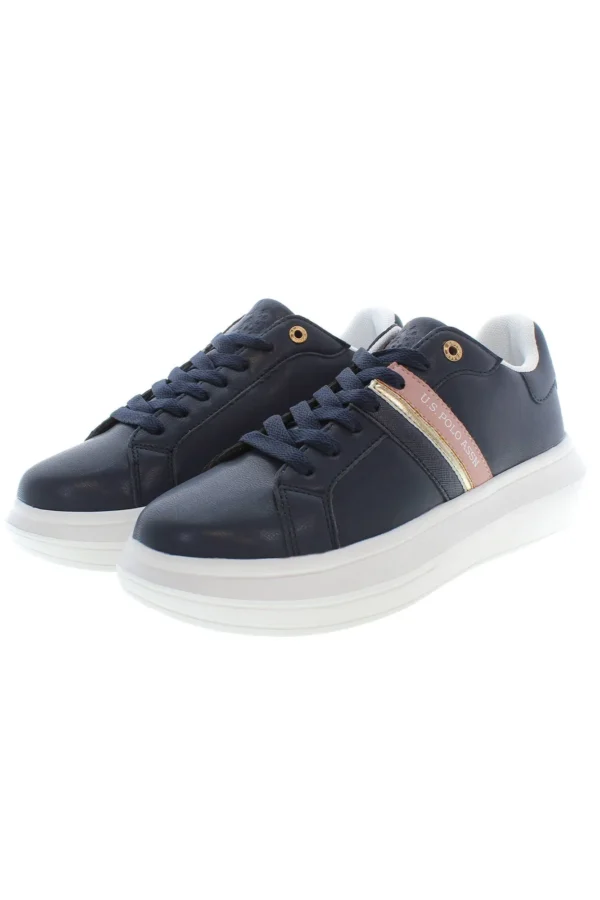 U.S. POLO ASSN. Women's Blue Polyester Women Sneaker