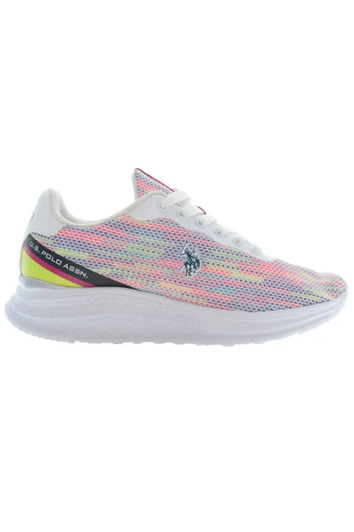U.S. POLO ASSN. Women's White Polyester Women Sneaker