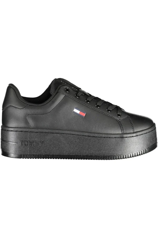 Tommy Hilfiger Women's Black Polyester Women Sneaker