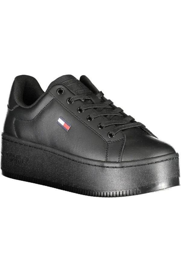 Tommy Hilfiger Women's Black Polyester Women Sneaker