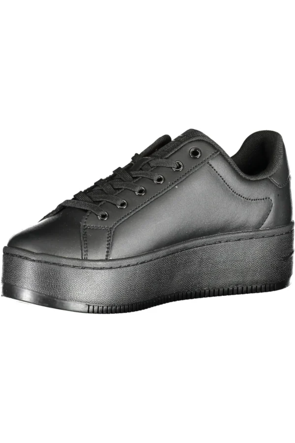 Tommy Hilfiger Women's Black Polyester Women Sneaker