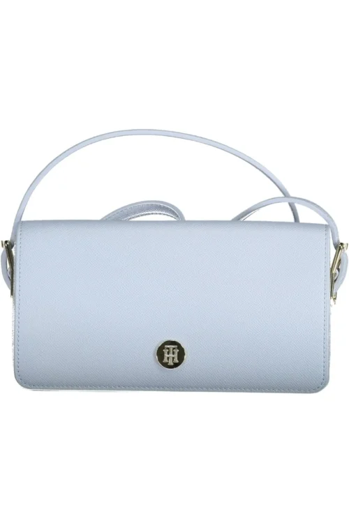 Tommy Hilfiger Light Blue Polyurethane Women Handbag