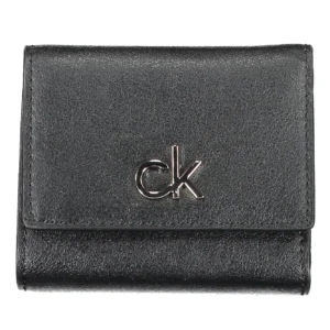 Calvin Klein Black Polyurethane Women Wallet