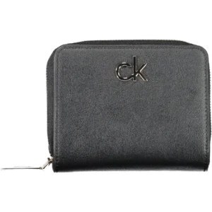Calvin Klein Black Polyurethane Women Wallet