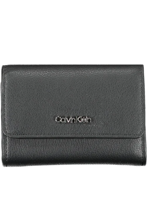 Calvin Klein Black Polyurethane Women Wallet