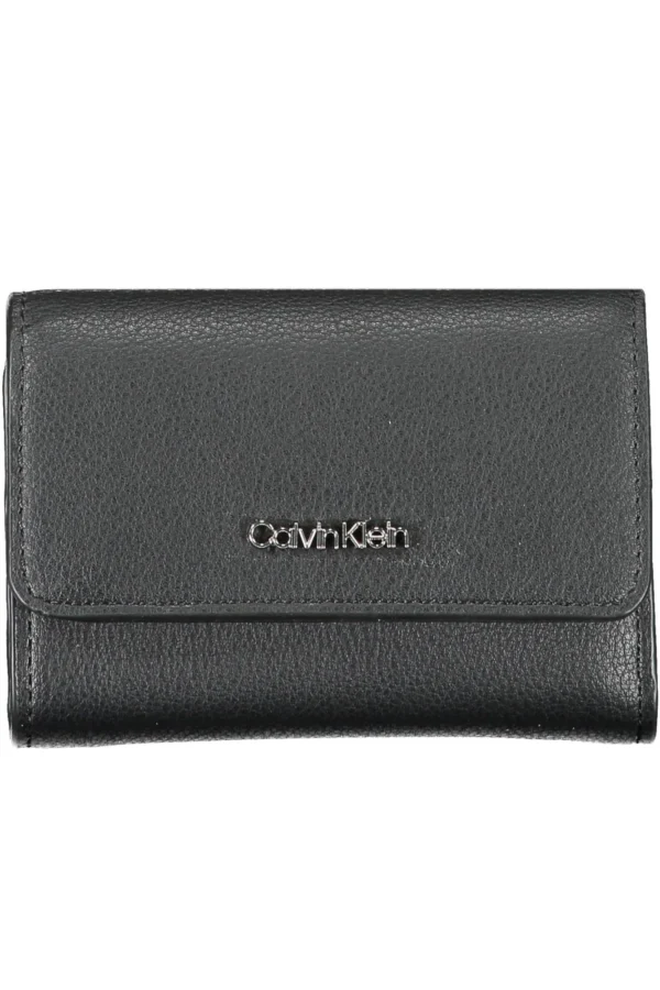 Calvin Klein Black Polyurethane Women Wallet