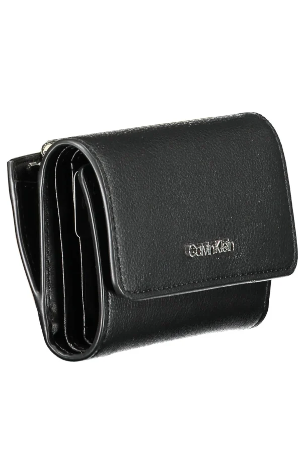 Calvin Klein Black Polyurethane Women Wallet