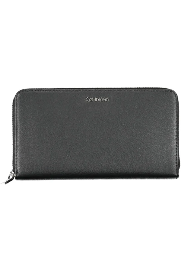 Calvin Klein Black Polyurethane Women Wallet