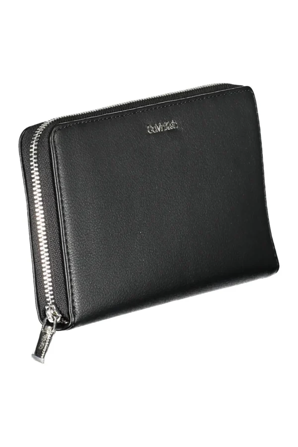 Calvin Klein Black Polyurethane Women Wallet