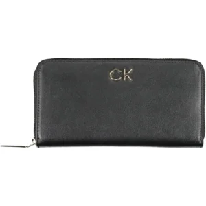 Calvin Klein Black Polyurethane Women Wallet