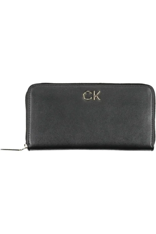 Calvin Klein Black Polyurethane Women Wallet