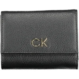 Calvin Klein Black Polyurethane Women Wallet