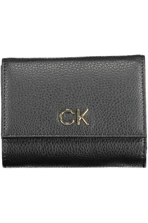 Calvin Klein Black Polyurethane Women Wallet