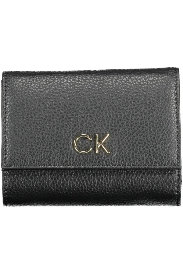 Calvin Klein Black Polyurethane Women Wallet