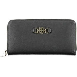 Tommy Hilfiger Black Leather Women Wallet
