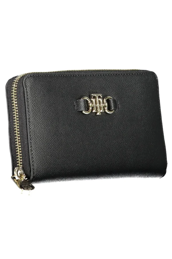 Tommy Hilfiger Black Polyurethane Women Wallet