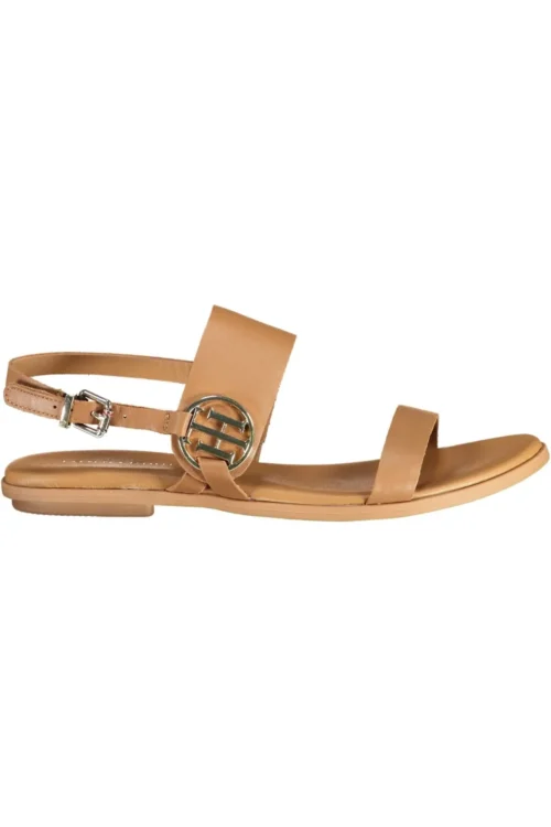 Tommy Hilfiger Women's Brown Leather Women Sandal
